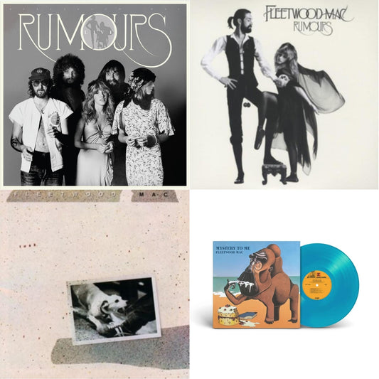 Fleetwood Mac - Rumours (2LP/45RPM/Deluxe) & Mystery To Me (Ocean-Blue LP Vinyl) (Rocktober) & Tusk (2LP) & Rumours Live (2LP)