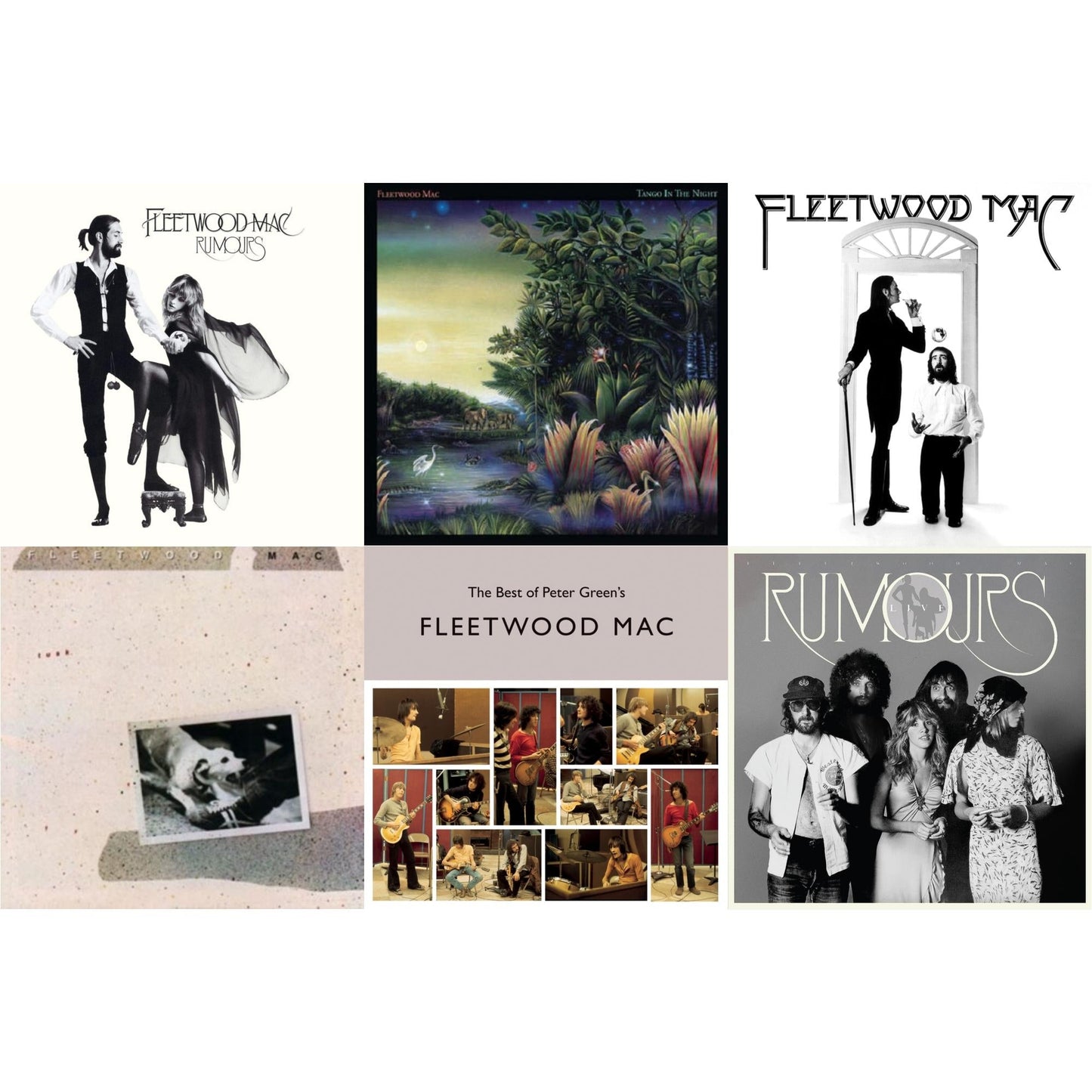 Fleetwood Mac - Rumours & Tango In The Night & Fleetwood Mac & Tusk (2LP) & Best Of Peter Green's Fleetwood Mac (2LP/140G) & Rumours Live (2LP)