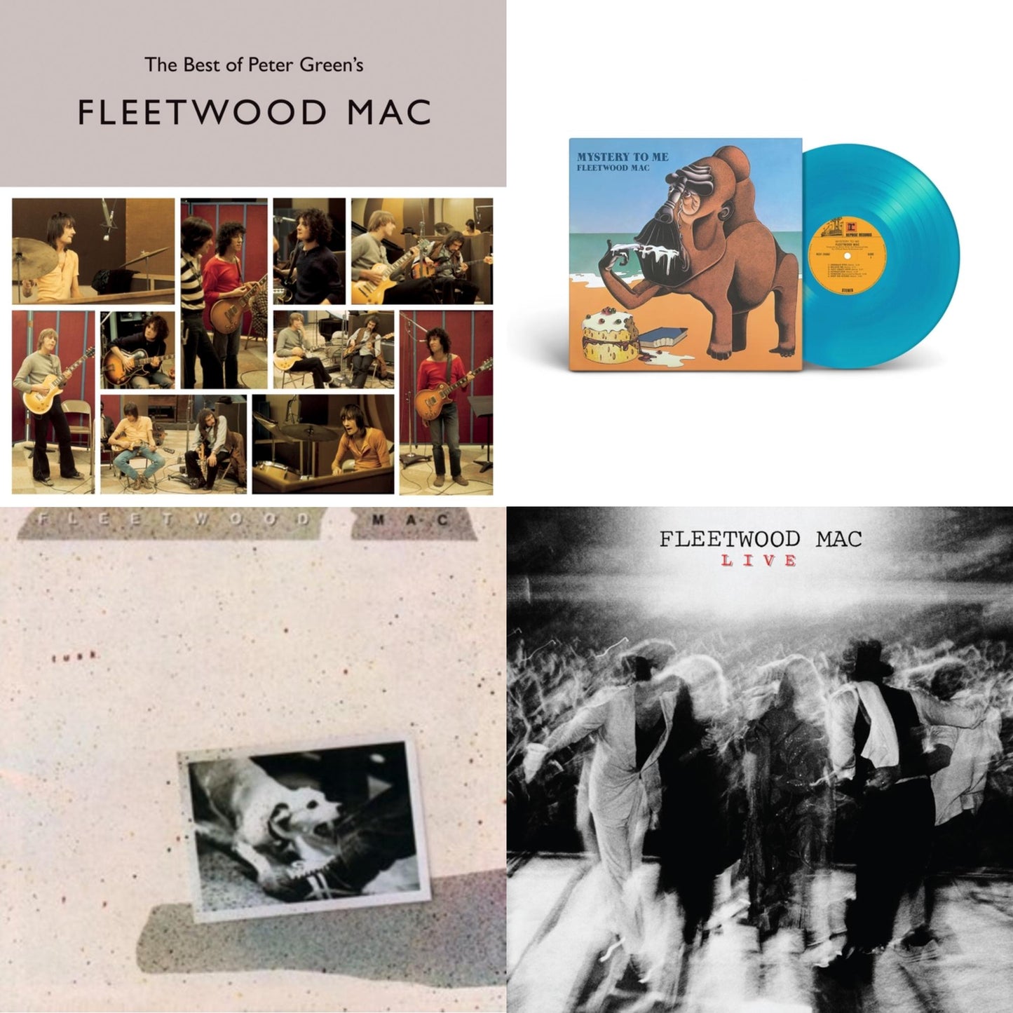Fleetwood Mac - Best Of Peter Green's Fleetwood Mac (2LP/140G) & Mystery To Me (Ocean-Blue LP Vinyl) (Rocktober) & Tusk (2LP) & Fleetwood Mac Live (Super Deluxe Edition/2LP/3CD/7Inch)