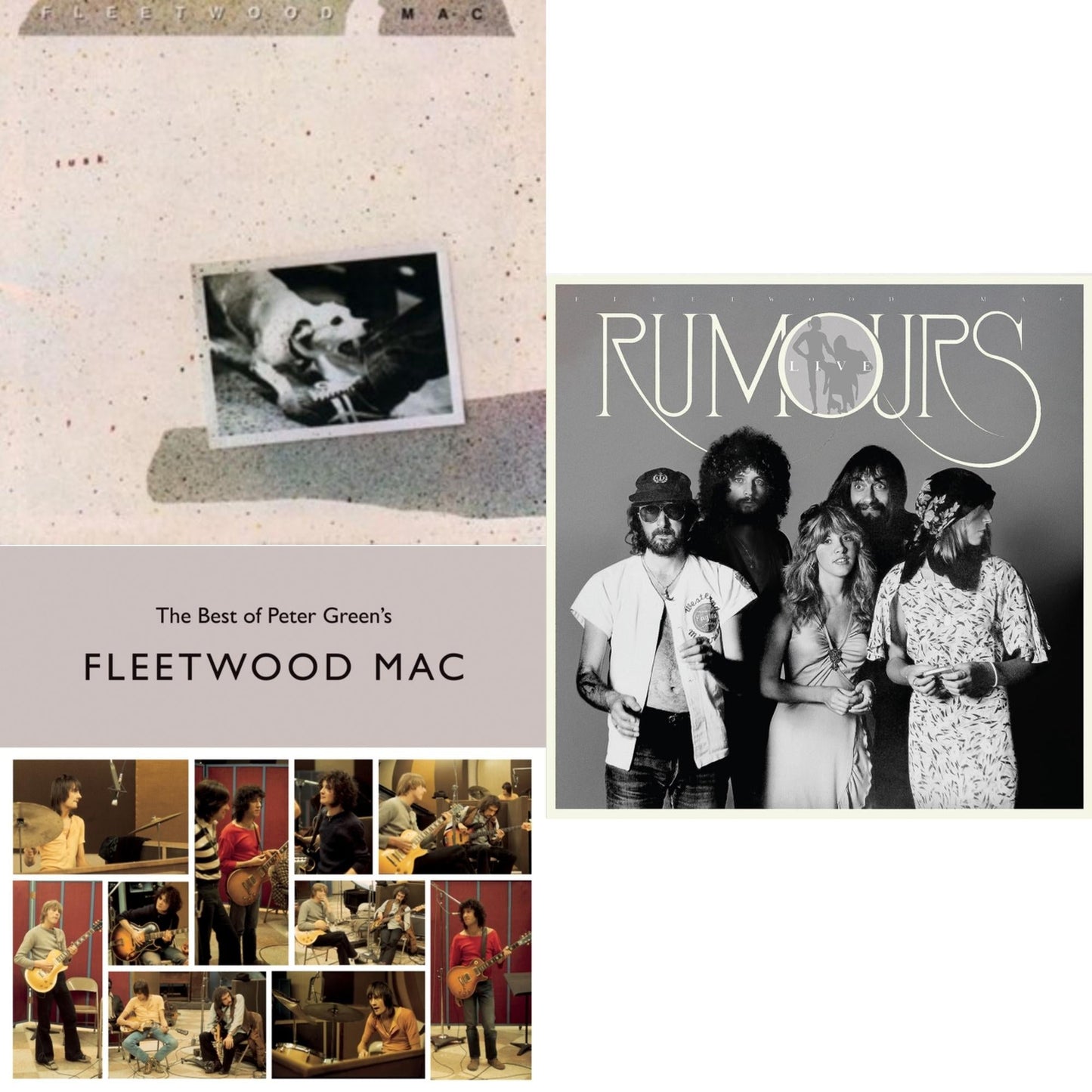 Fleetwood Mac - Best Of Peter Green's Fleetwood Mac (2LP/140G) & Tusk (2LP) & Rumours Live (2LP)