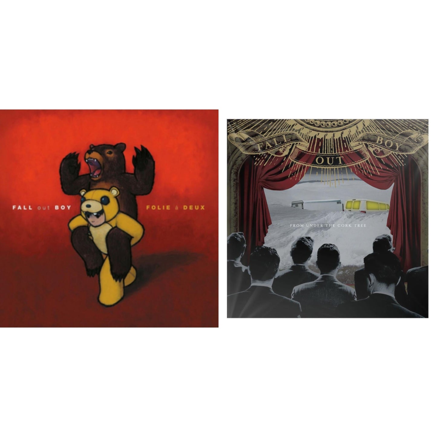 Fall Out Boy - Folie A Deux & From Under The Cork Tree - LP Vinyl Bundle