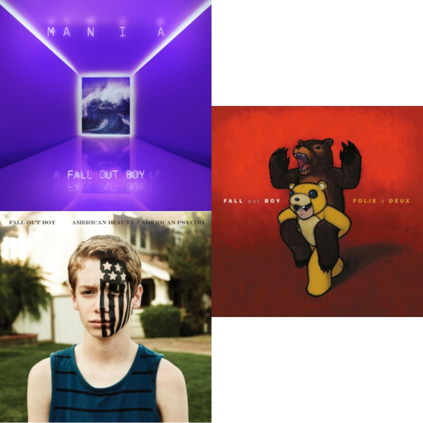 Fall Out Boy - Folie A Deux & American Beauty / American Psycho & M A N I  A (LP)