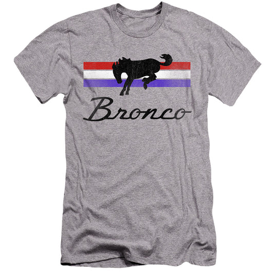 Ford Bronco Bronco Stripes Hbo Premium Bella Canvas Slim Fit Mens T Shirt Athletic Heather