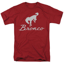 Load image into Gallery viewer, Ford Bronco Chrome Bronco Logo Mens T Shirt Cardinal