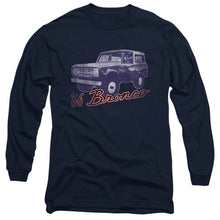 Load image into Gallery viewer, Ford Bronco 66 Bronco Classic Mens Long Sleeve Shirt Navy