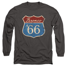 Load image into Gallery viewer, Ford Bronco Route 66 Bronco Mens Long Sleeve Shirt Charcoal