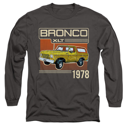 Ford Bronco Bronco 1978 Mens Long Sleeve Shirt Charcoal Officially Licensed