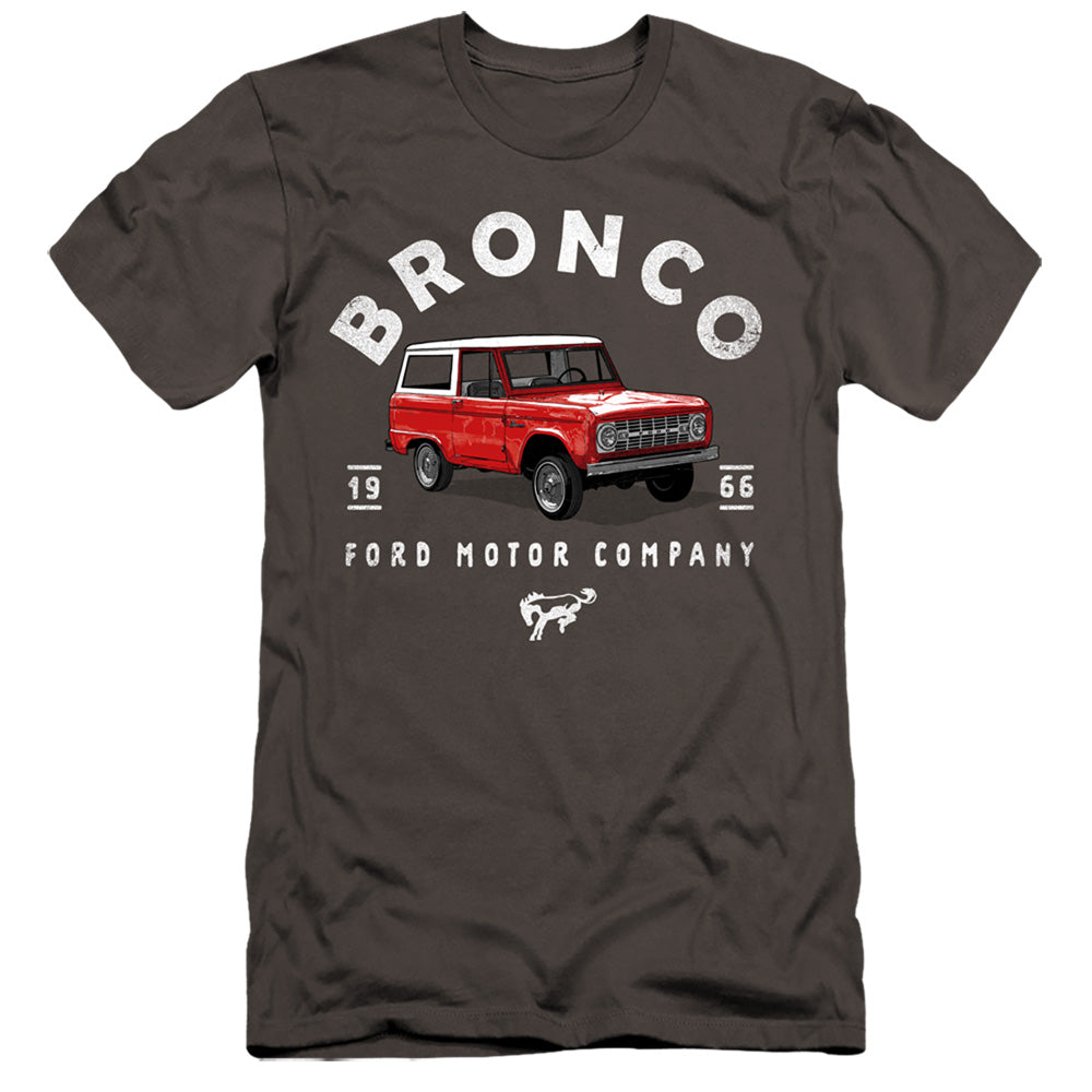 Ford Bronco Bronco Illustrated Hbo Premium Bella Canvas Slim Fit Mens T Shirt Charcoal