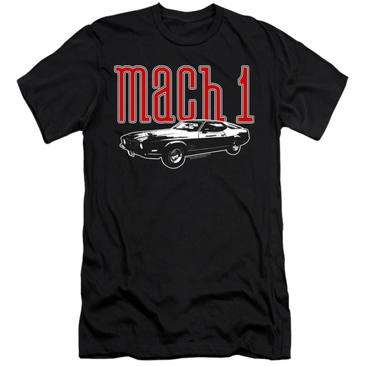 Ford Mustang Mach 1 Hbo Premium Bella Canvas Slim Fit Mens T Shirt Black