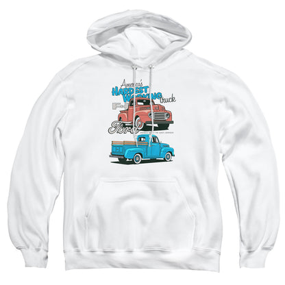 Ford Trucks Hardest Working Mens Hoodie White