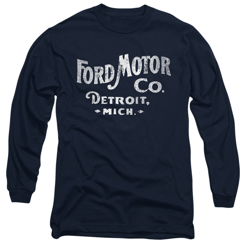 Ford Motor Co Mens Long Sleeve Shirt Navy