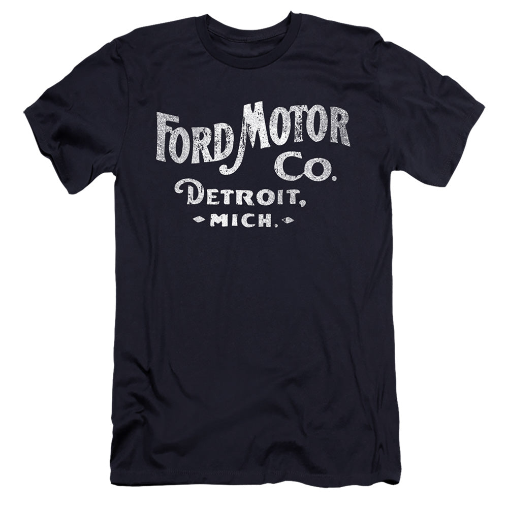 Ford Motor Co Hbo Premium Bella Canvas Slim Fit Mens T Shirt Navy