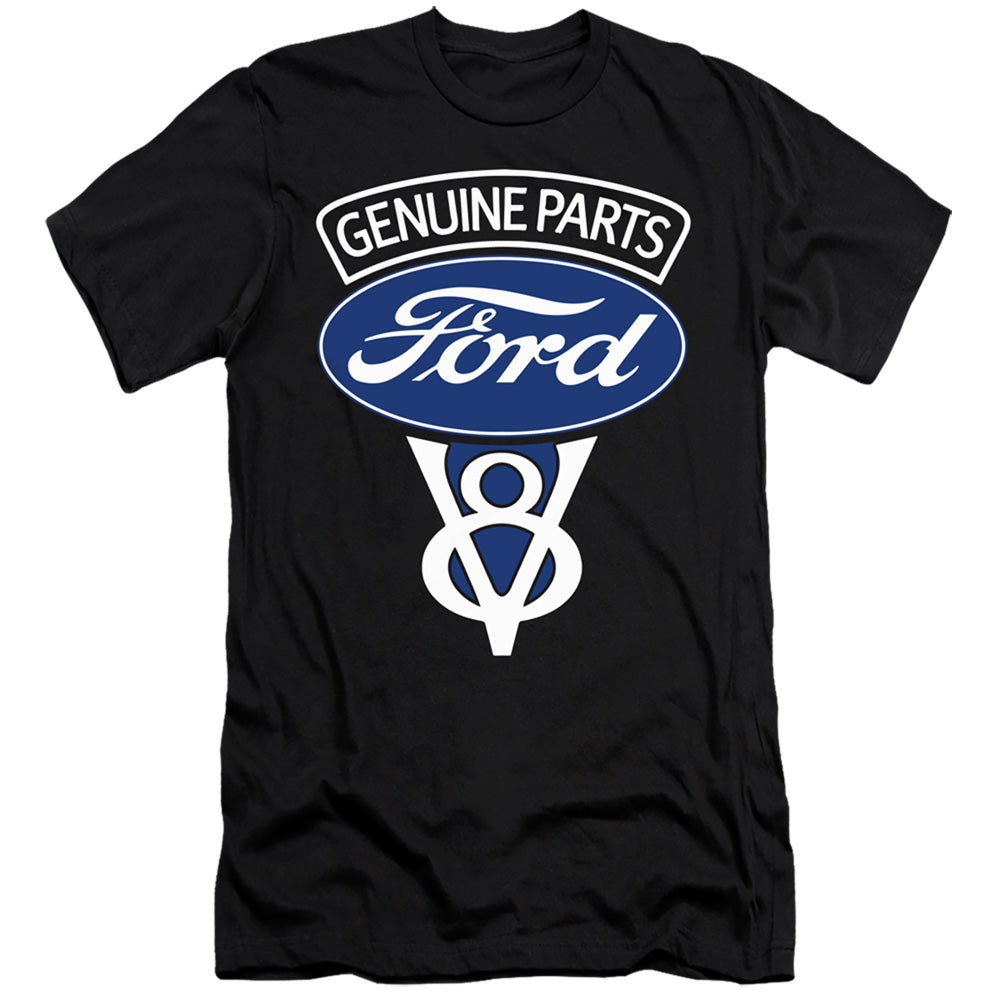 Ford V8 Genuine Parts Hbo Premium Bella Canvas Slim Fit Mens T Shirt Black