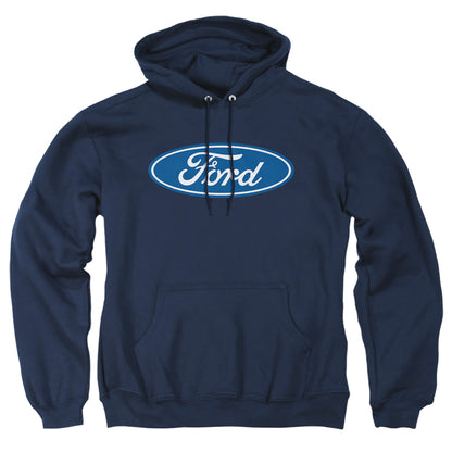 Ford Dimensional Logo Mens Hoodie Navy