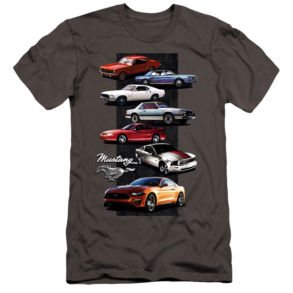 Ford Mustang Mustang Stack Hbo Premium Bella Canvas Slim Fit Mens T Shirt Charcoal