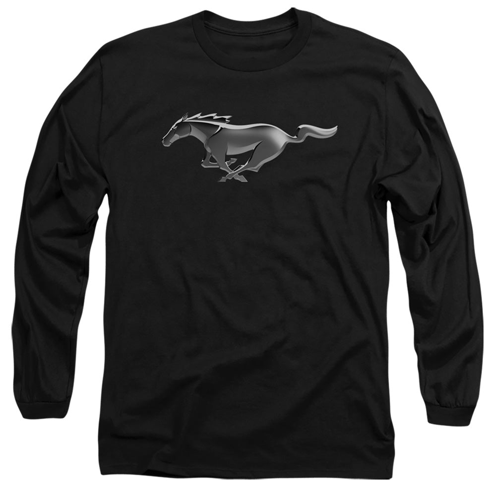 Ford Mustang Modern Mustang Mens Long Sleeve Shirt Black Officially Licensed