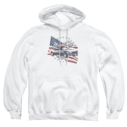 Ford Mustang 70 Mustang Mens Hoodie White