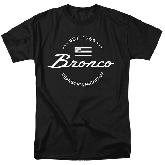 Ford Bronco Established Date Mens T Shirt Black