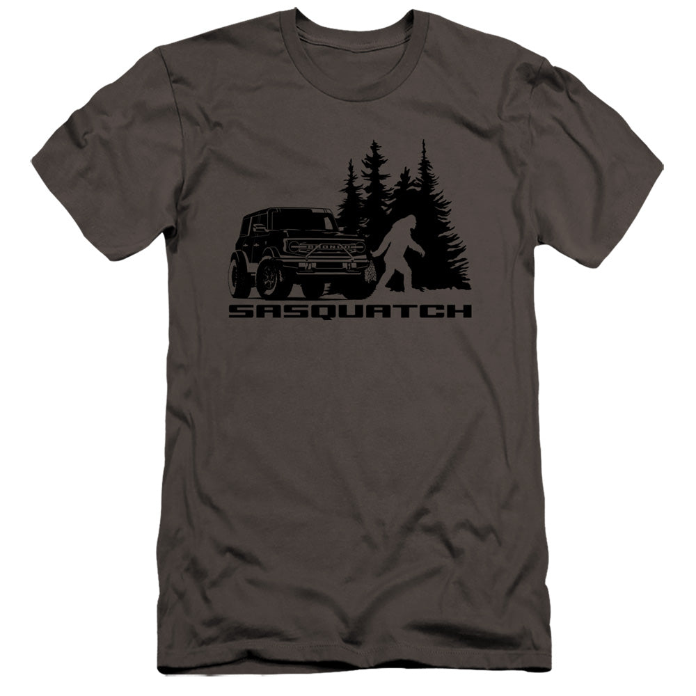 Ford Bronco Sasquatch Hbo Premium Bella Canvas Slim Fit Mens T Shirt Charcoal