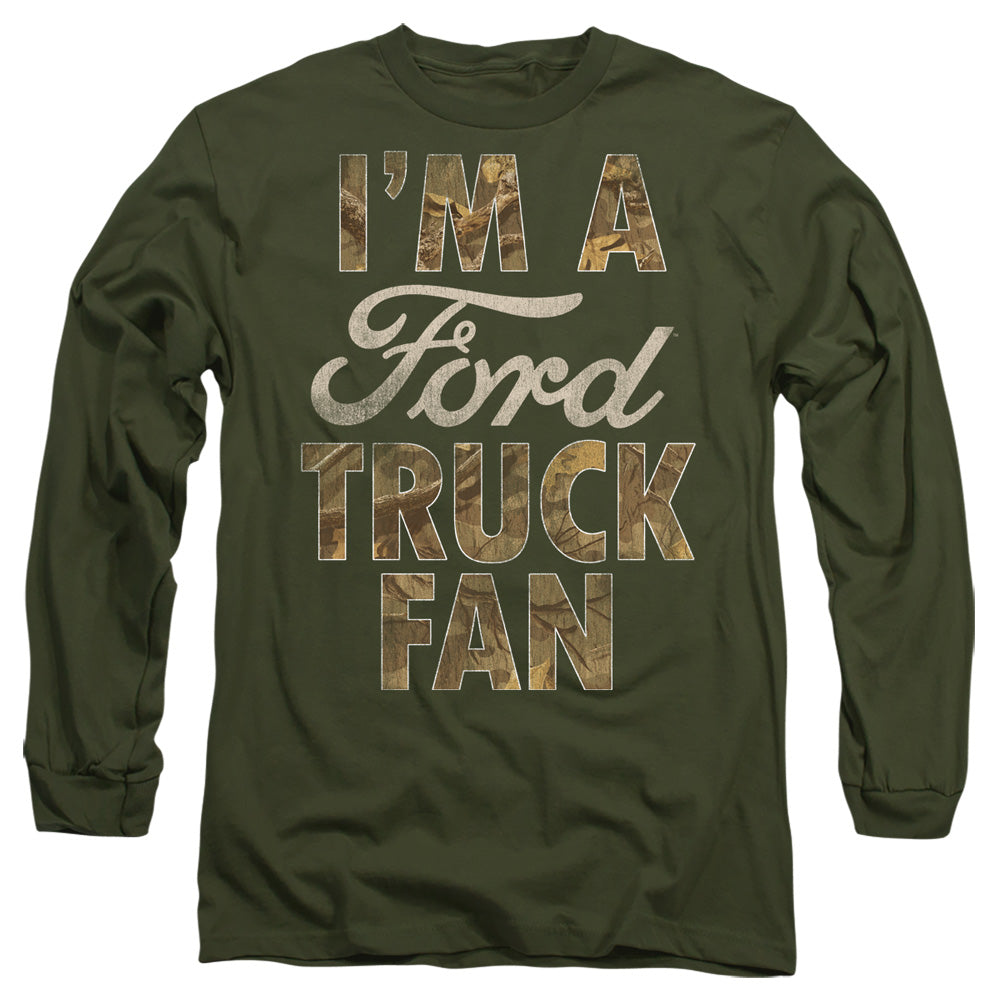 Ford Ford Truck Man Camo Mens Long Sleeve Shirt Military Green