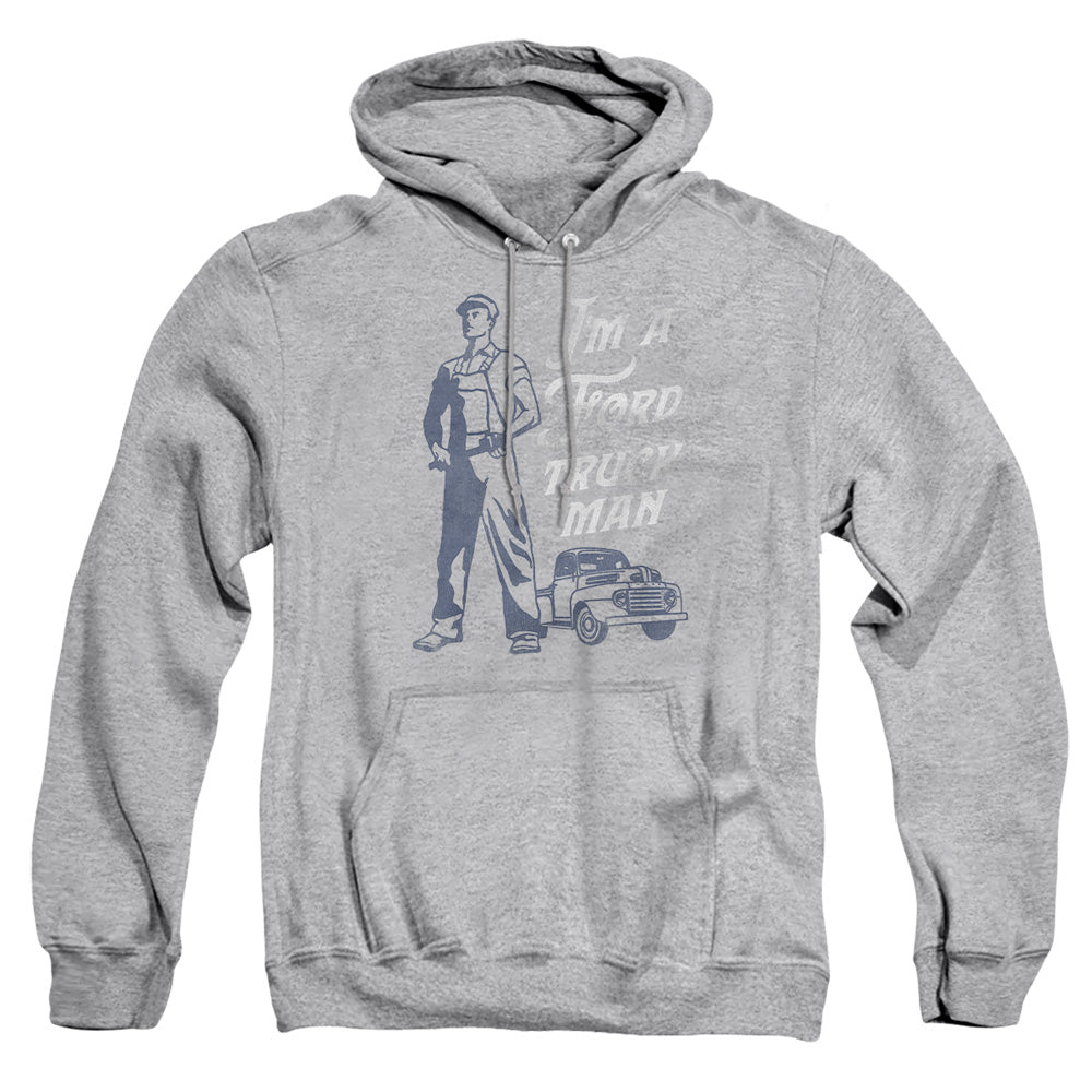 Ford Ford Truck Man Classic Mens Hoodie Athletic Heather Officially Licensed