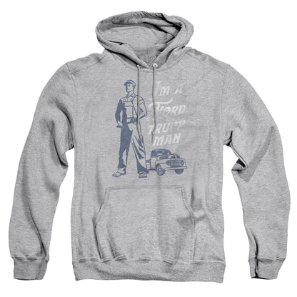 Ford Ford Truck Man Classic Mens Hoodie Athletic Heather Officially Licensed