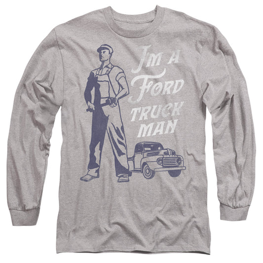 Ford Ford Truck Man Classic Mens Long Sleeve Shirt Athletic Heather