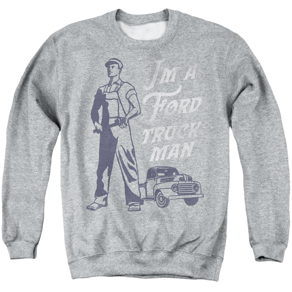 Ford Ford Truck Man Classic Mens Crewneck Sweatshirt Athletic Heather