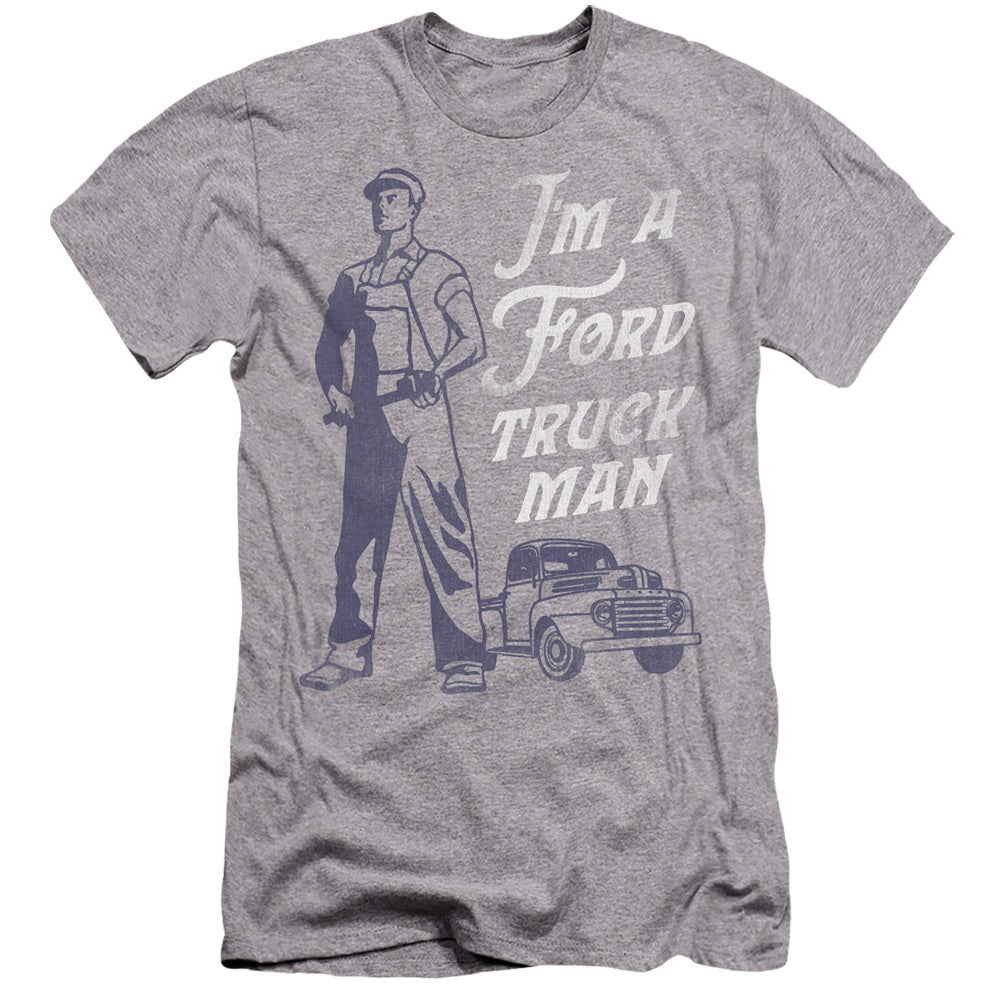 Ford Ford Truck Man Classic Hbo Premium Bella Canvas Slim Fit Mens T Shirt Athletic Heather