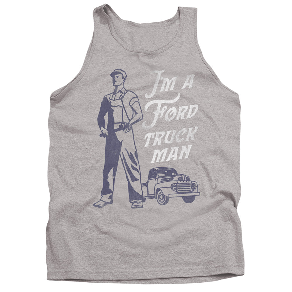 Ford Ford Truck Man Classic Mens Tank Top Shirt Athletic Heather Officially Licensed