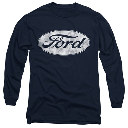 Ford Logo Mens Long Sleeve Shirt Navy Officially Licensed