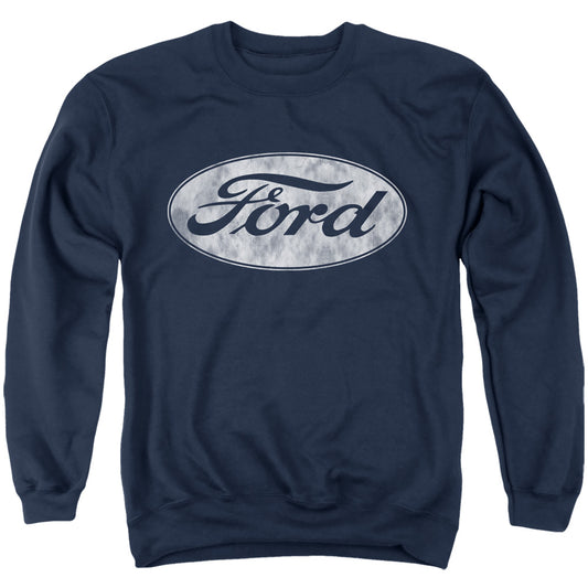 Ford Logo Mens Crewneck Sweatshirt Navy