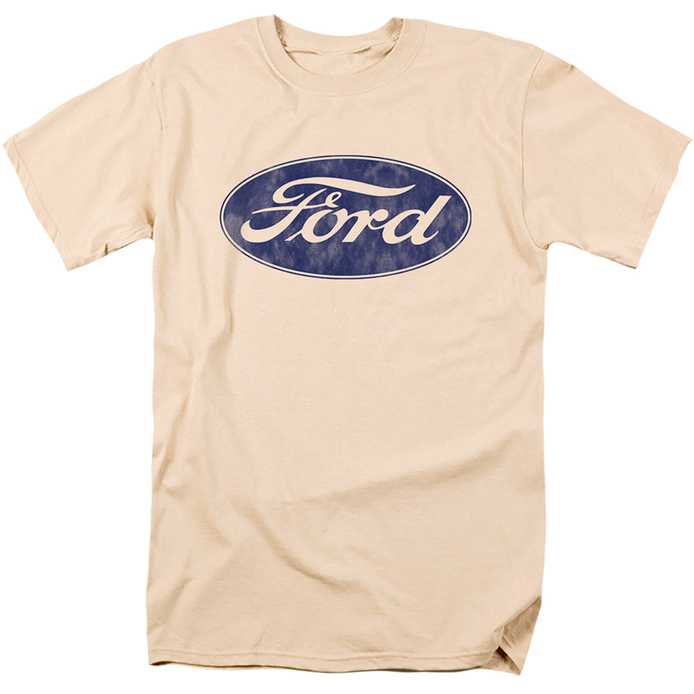 Ford Bronco Logo Mens T Shirt Cream