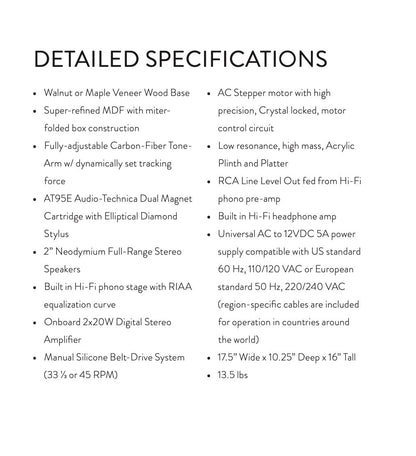 Gramovox "Classic" Floating Record vertical turntable