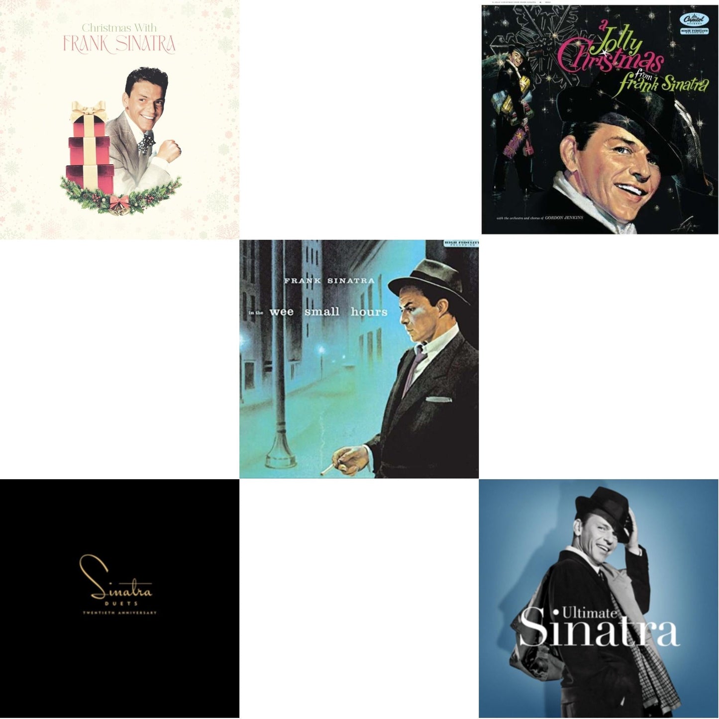 Frank Sinatra - Christmas With Frank Sinatra (150G/Opaque White LP Vinyl) & Duets & In The Wee Small Hours & Jolly Christmas From Frank Sinatra  & Ultimate Sinatra