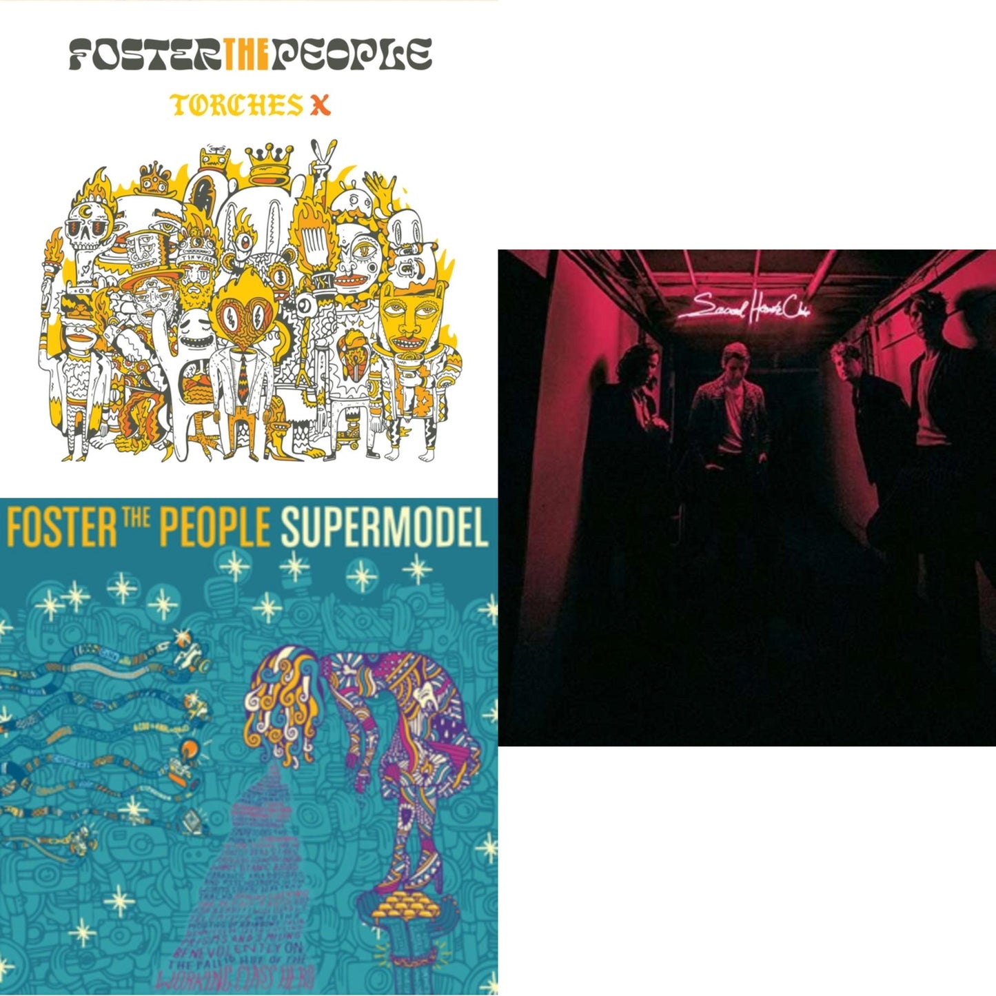 Foster The People - Torches X (Deluxe Edition/2LP) & Supermodel (180G) & Sacred Hearts Club (150G/Dl Card)