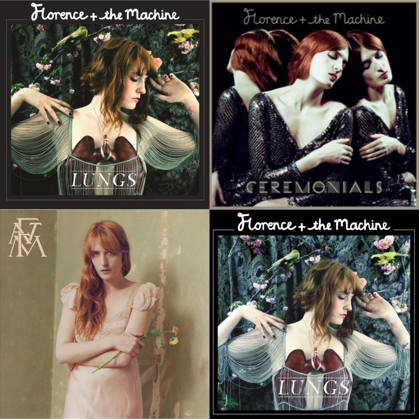 Florence & The Machine - Lungs & Ceremonials & High As Hope (X) & Lungs (Red LP Vinyl)