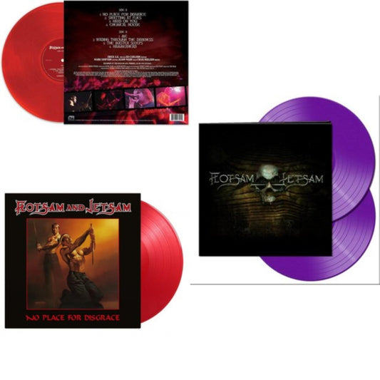Flotsam & Jetsam - Live In Phoenix (Red LP Vinyl) & No Place For Disgrace (180G/Translucent Red LP Vinyl) & Flotsam & Jetsam (Purple LP Vinyl)