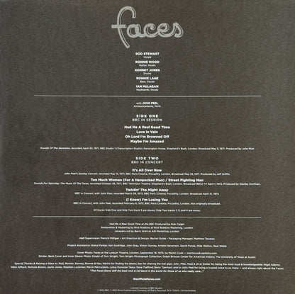 Faces – Had Me A Real Good Time at the BBC (LP Vinyl) Vinyl Record