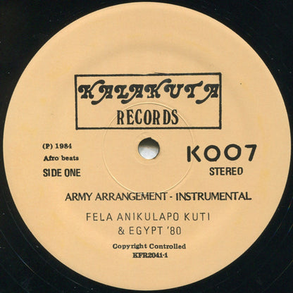 Fela Kuti – Army Arrangement (LP Vinyl) Vinyl Record