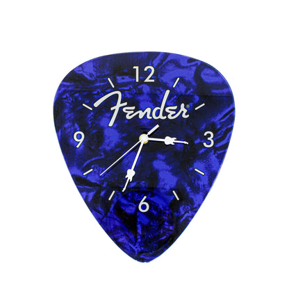 Fender Guitar Pick Wall Clock x Blue