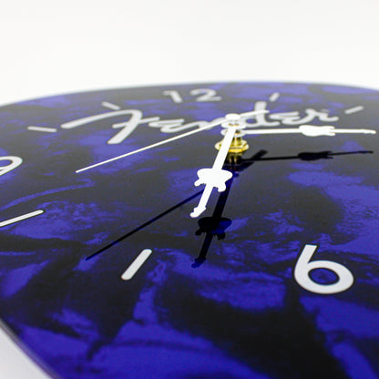 Fender Guitar Pick Wall Clock x Blue