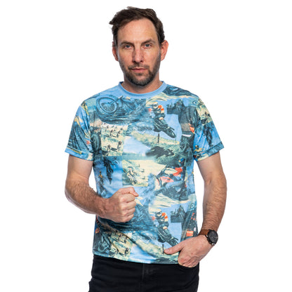 Fight Soap Tyler Blue Short Sleeve T-Shirt