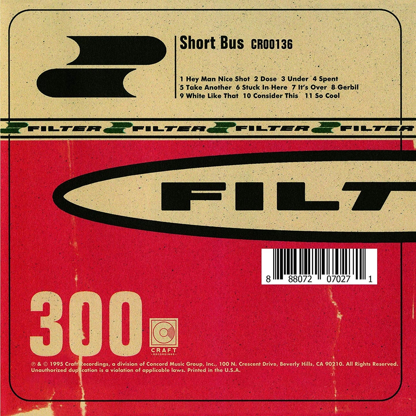 Filter - SHORT BUS Vinyl Record