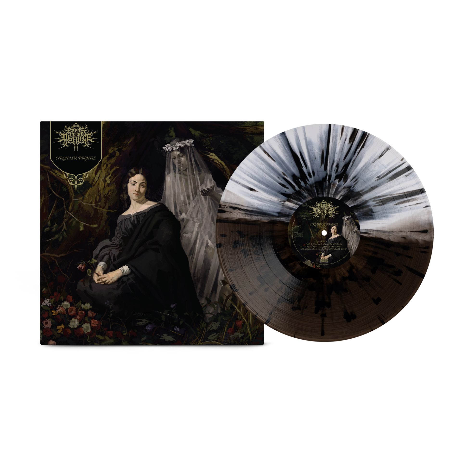 Fires In the Distance - Circadian Promise on Black Ice & White with Black Splatter Vinyl Record