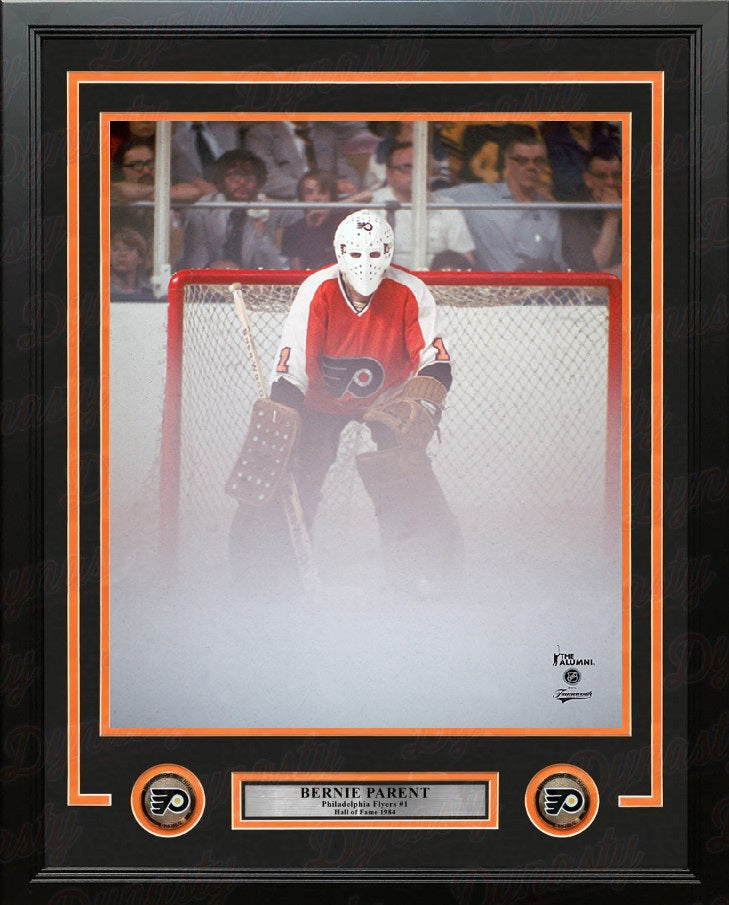 Bernie Parent Philadelphia Flyers Stanley Cup Fog Game 11" x 14" Framed Hockey Photo