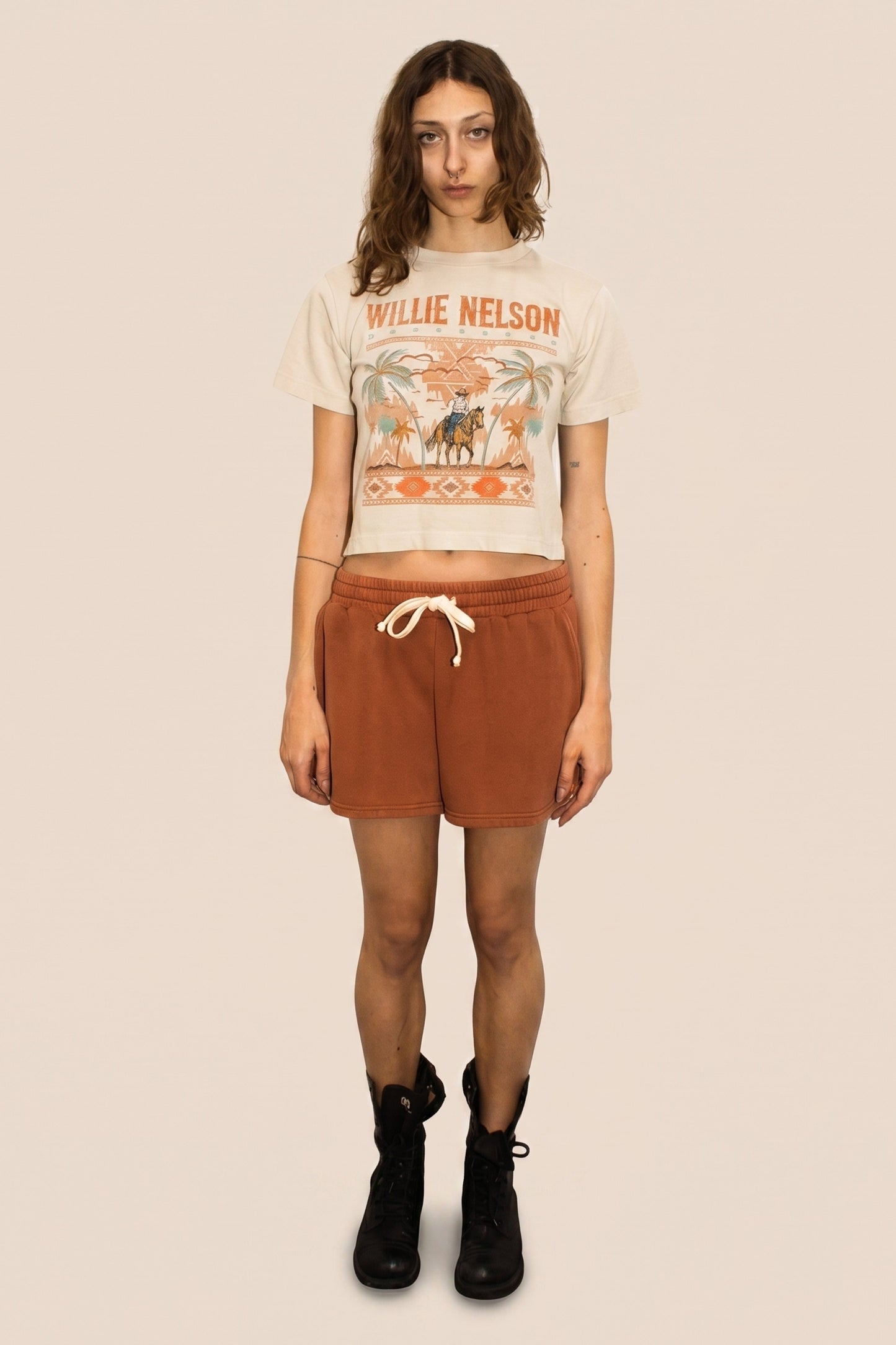 Willie Nelson Palm Beach Tee Womens T Shirt Officially Licensed
