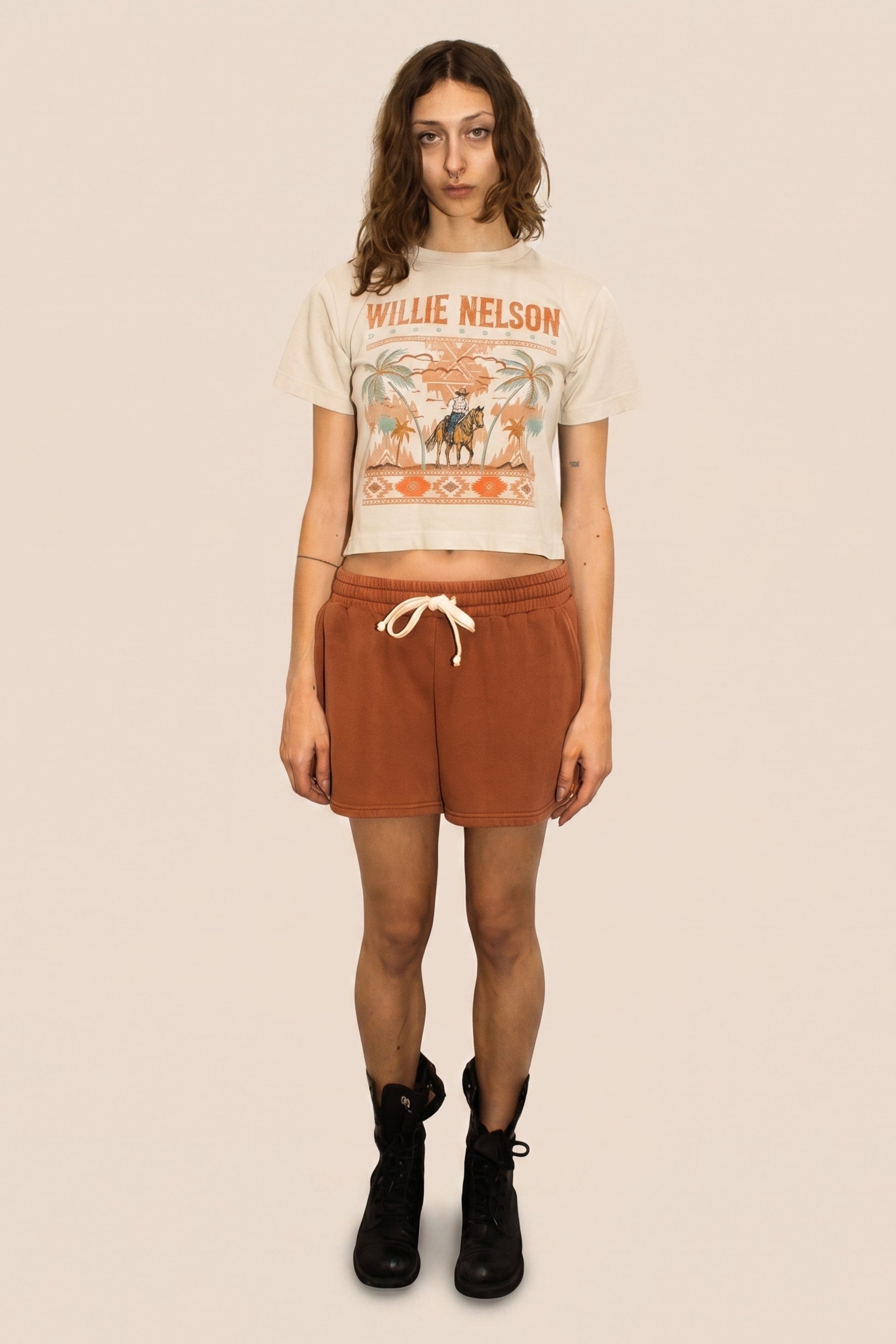Willie Nelson Palm Beach Tee Womens T Shirt Officially Licensed