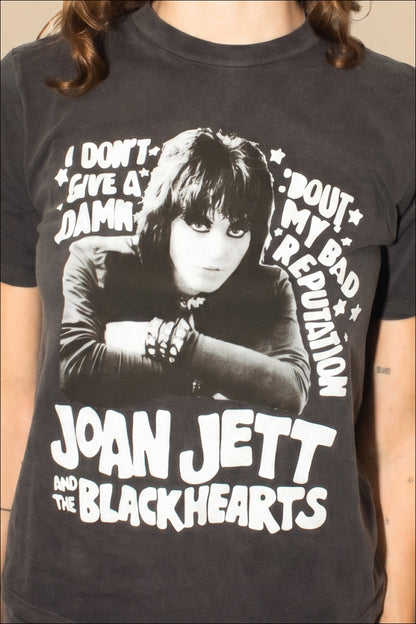 Joan Jett Bad Reputation Tee Womens T Shirt Black Officially Licensed