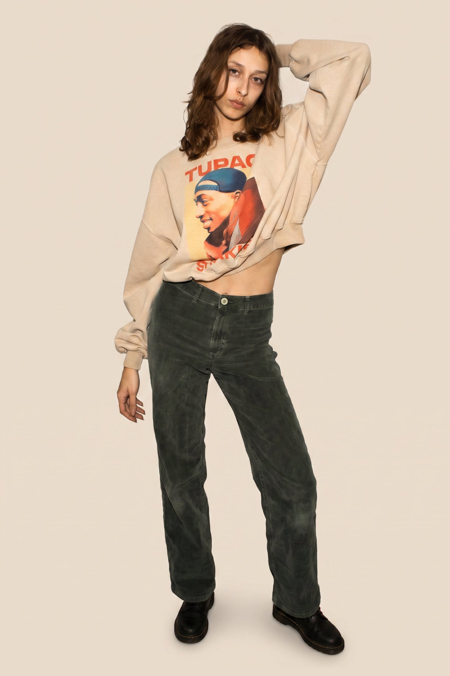 Tupac Shakur Womens Crewneck Sweatshirt Officially Licensed
